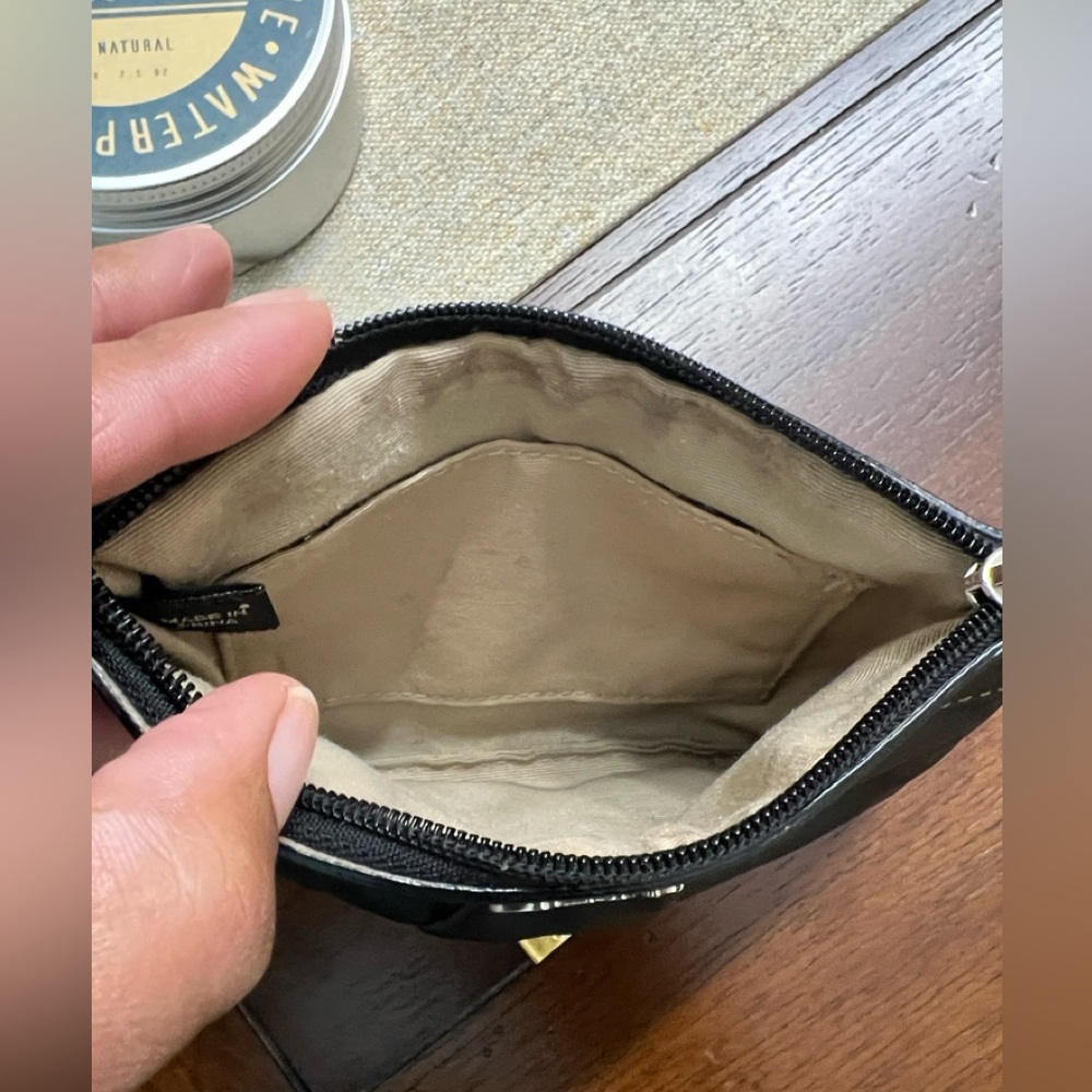 ❤️ Coach Black Leather wristlet ❤️ - Picture 8 of 11